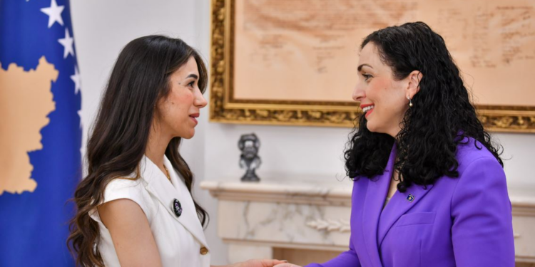 Osmani e pret në takim Nadia Murad, njëra prej zërave më të fuqishëm për viktimat e dhunës seksuale