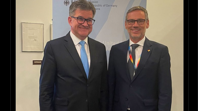 Lajçak dhe këshilltari i kancelarit gjerman Scholtz diskutojnë për zhbllokimin e zbatimit të Marrëveshjes së Ohrit