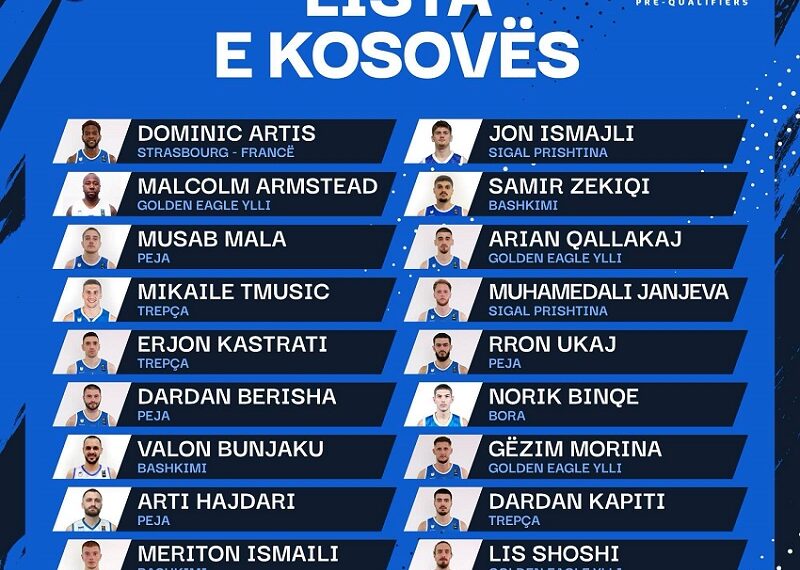 Selektori Choulet publikon listën e zgjeruar