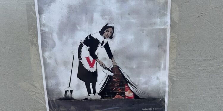 Vendosen postera me simbole provokuese për Policinë dhe Vetëvendosjen në veri