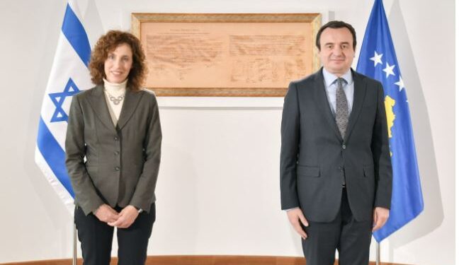 Ambasadorja e Izraelit e falënderon Kurtin për mbështetjen