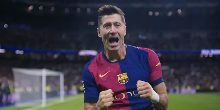 Super Lewandowski, dy gola brenda dy minutave në El Clasico