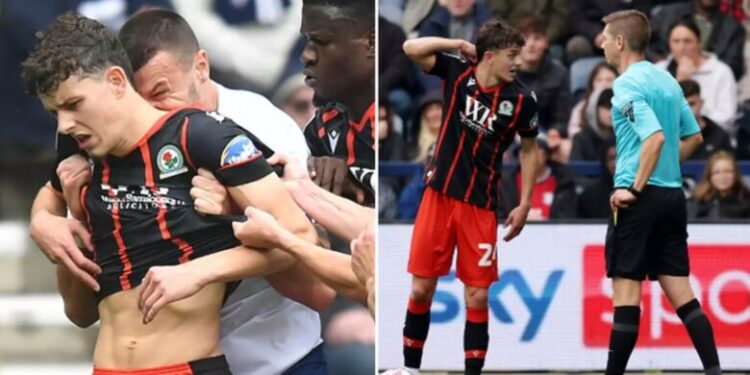 E kafshoi kundërshtarin në qafë, Federata e Anglisë i jep një dënim të rëndë lojtarit të Prestonit