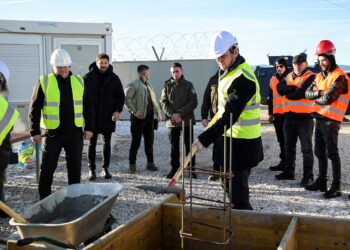 Vendoset gurthemeli i nënstacionit policor në Izvor të Zveçanit