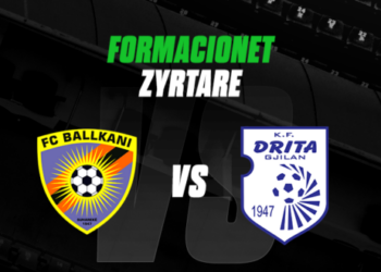 Ballkani – Drita, formacionet zyrtare të derbit të javës