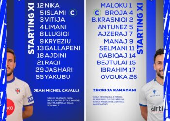 Prishtina – Drita, formacionet zyrtare