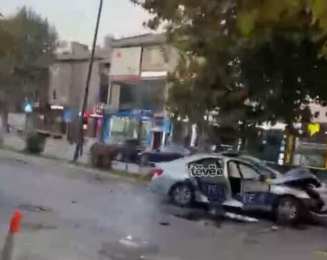 Vetura e policisë përfshihet në një aksident në Prishtinë