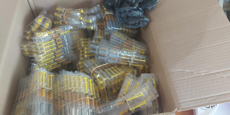 Dogana sekuestron 1 mijë copë injeksione në vlerë rreth 15 mijë euro