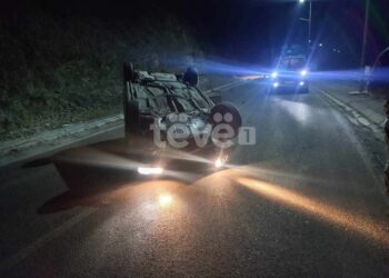 Rrokulliset një veturë në veri të Mitrovicës