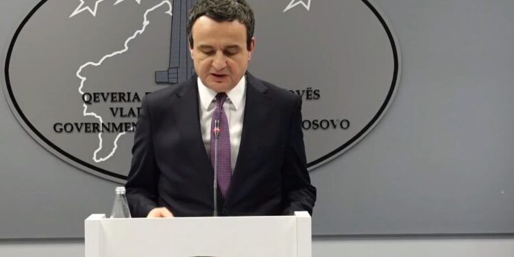 Kurti thotë se mund të ketë sulme të reja në veri para ose pas Vitit të Ri