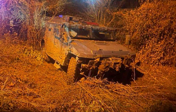 Policia nuk tregon se kur është bërë se fundi mirëmbajta e autoblindës që u aksidentua