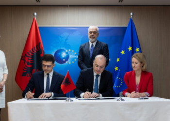 Shqipëria nënshkruan në Bruksel marrëveshjen e Partneritetit të Sigurisë dhe Mbrojtjes me BE-në