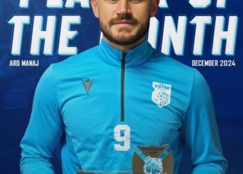 Arb Manaj, lojtar i muajit te Drita