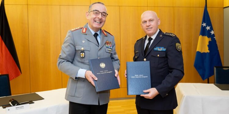 Kosova e Gjermania nënshkruajnë marrëveshje në fushën e mbrojtjes dhe të sigurisë