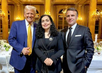 “Aleanca euroatlantike”, Osmani publikon fotografi të re me Trump dhe Macron