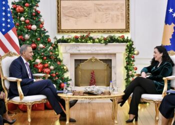 Osmani pas takimit me zyrtarin amerikan: Kosova dhe ShBA-ja do ta finalizojnë së shpejti Dialogun Strategjik