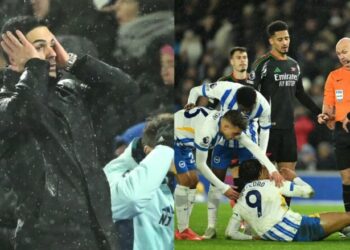 Arteta shpërthen për penalltinë e Brightonit