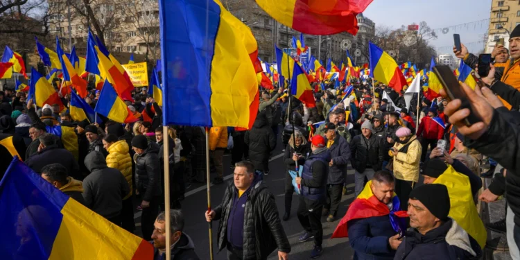 Protesta në Rumani për shkak të anulimit të zgjedhjeve