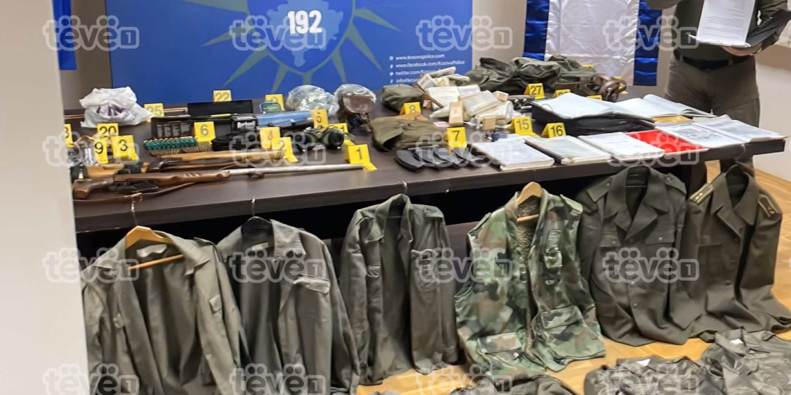 Pamje nga armatimi që Policia e Kosovës e konfiskoi në Leposaviq