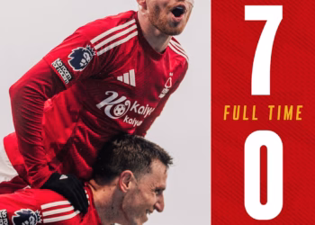 Nottingham me fitoren më të thellë në Premier League sivjet, 7:0 ndaj Brighton