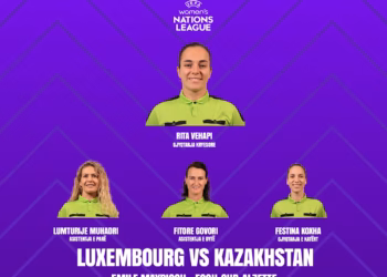 UEFA ia beson gjyqtares kosovare ndeshjen e Ligës së Kombeve