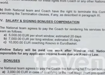 Dhjetë mijë euro për 20 ditë, selektori i “shtrenjtë” i basketbollit