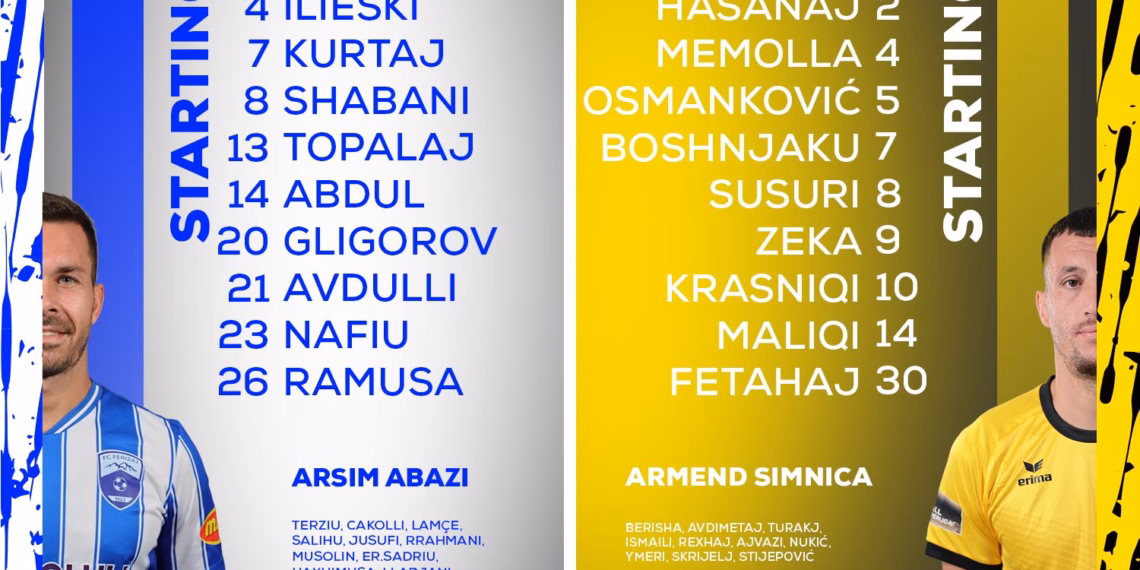 Ferizaji – Suhareka, publikohen formacionet