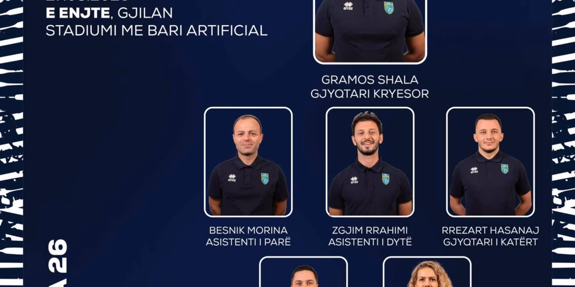 Caktohen zyrtarët e ndeshjeve të Superligës