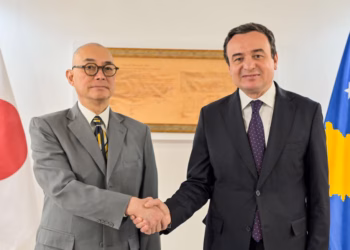 Kurti pret në takim lamtumirës të ngarkuarin me punë në ambasadën e Japonisë në Kosovë