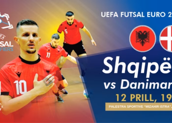 Futsall, Shqipëria luan në Rahovec ndaj Danimarkës