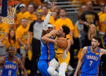 NBA: Indiana Pacers fiton ndeshjen e tretë finale, udhëheq ndaj OKC-së 2:1