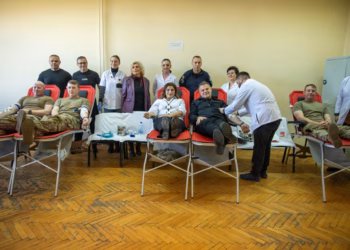 KFOR-i dhe Policia e Kosovës dhurojnë gjak vullnetarisht