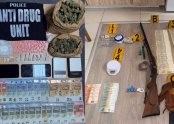 Policia arreston katër persona dhe konfiskon drogë, armë e para në dy operacione të ndara