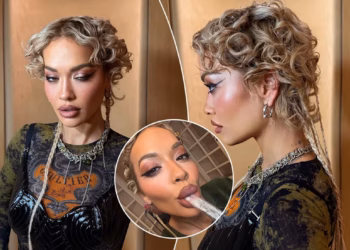 Rita Ora merr vëmendjen me dukjen atraktive nga koncerti në Alpet e Austrisë