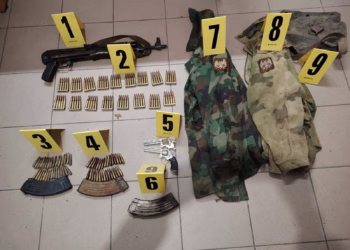 Policia sekuestron armë, municion dhe granata dore në tri raste të ndara në veri