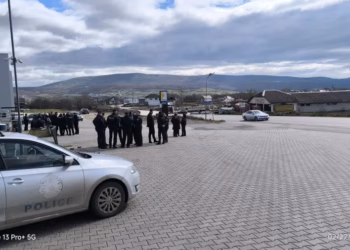 Para protestës në Grabanicë shihet numër i madh i policëve