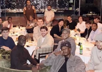 Futbollistët e Real Madridit darkuan së bashku, paguan Vini Jr. e Mbappe