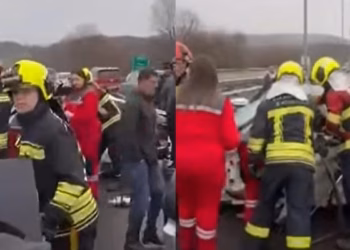 Aksident i rëndë në autostradë, afër Prizrenit – intervenojnë zjarrfikësit