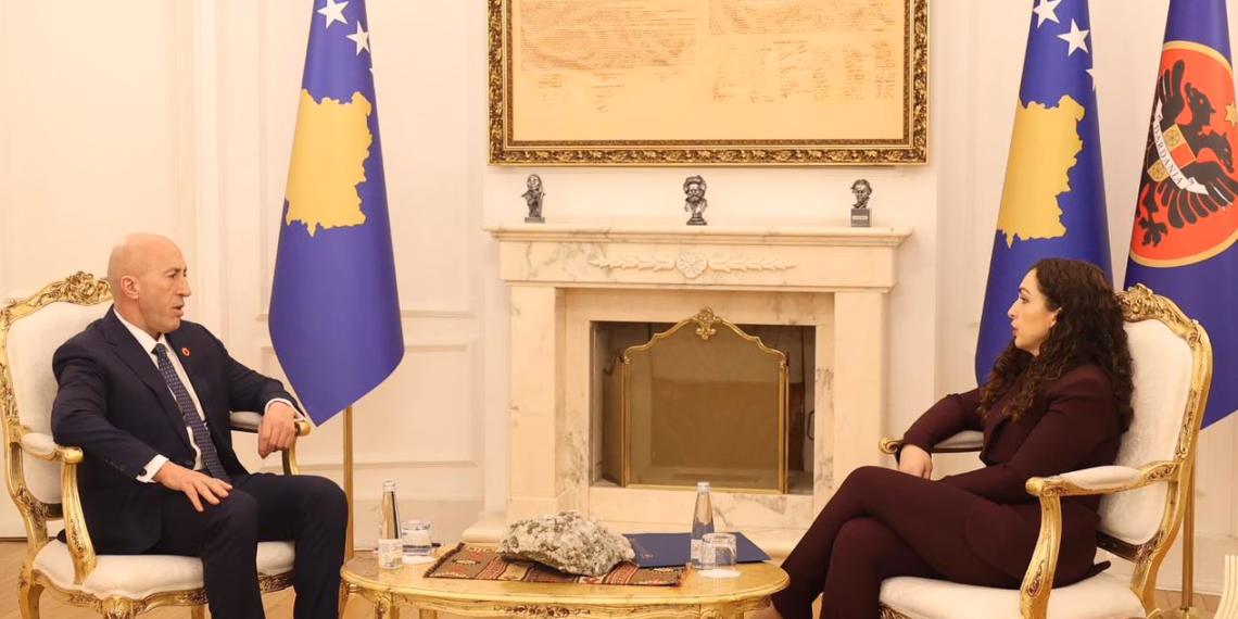 Haradinaj në takim me Osmanin shpreh mbështetjen e AAK-së për përfshirjen e Kosovës në Bordin e Paqes