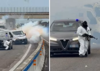 Skenë filmi në Brindisi-Leçe, komandot e armatosur sulmojnë furgonin e blinduar, zjarr me policinë