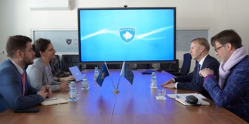 Rizvanolli pret ambasadorin e BE-së në përfundim të mandatit, vlerësuan bashkëpunimin e deritanishëm