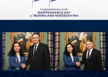 Osmani: Kosova dhe Bosnja, si shtete sovrane, janë të përkushtuara për familjen euroatlantike