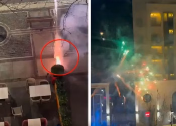 Dy të arrestuar për hedhje të fishekzjarrëve afërsi të hotelit ku po qëndron kombëtarja e Turqisë