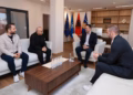 Kreu dhe zyrtarët e FFK-së, priten nga Konjufca