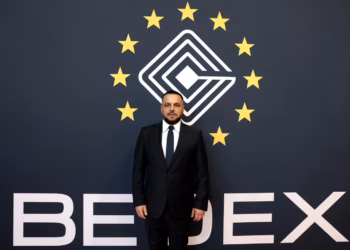 Maqedonci pjesëmarrës  në ngjarjen kryesore të industrisë belge të mbrojtjes