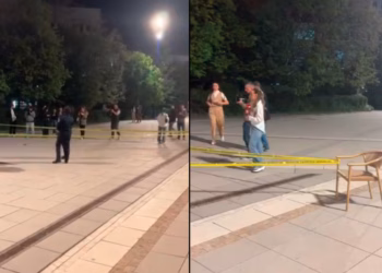 Policia vendos shirita afër objektit të Kuvendit të Kosovës, ku po mbahet seanca për Presidentin