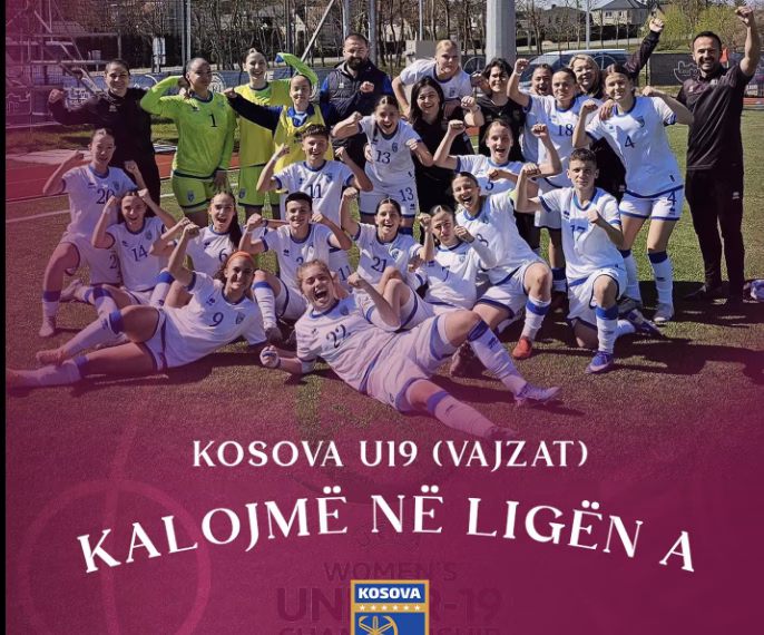 Kombëtarja e Kosovës U19 për vajza ngjitet në Ligën A