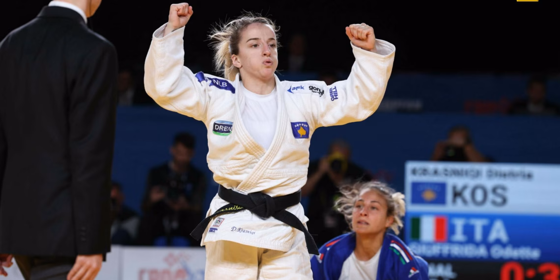 DISTRIA KRASNIQI NË FINALE TË EVROPIANIT TË XHUDOS