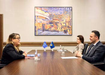 Konjufca takon shefen e zyrës së KiE-së për Kosovë
