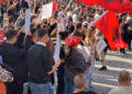 Arrijnë studentët shqiptarë nga RMV dhe rajoni, nis protesta në Shkup
